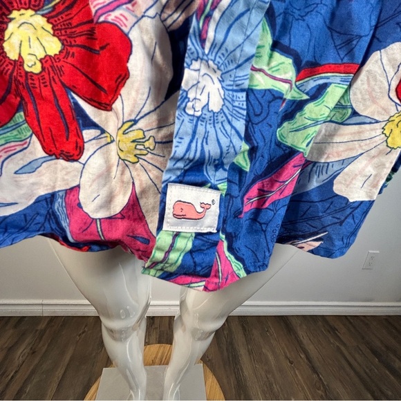 Vineyard Vines Blue Floral Button Down Shirt L - Picture 3 of 10